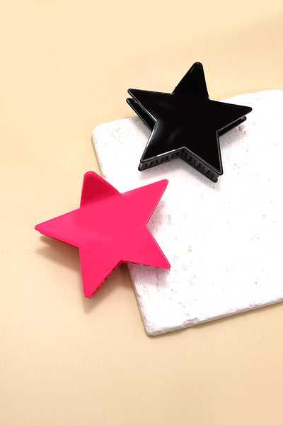 LARGE CELLULOSE STAR CLAW HAIR CLIP | 40H574