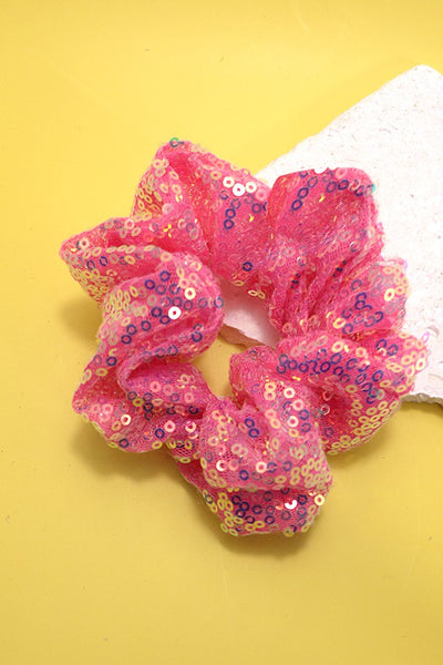 CHIFFON SEQUIN SCRUNCHIES | 40S707