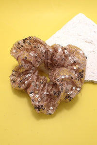 CHIFFON SEQUIN SCRUNCHIES | 40S707