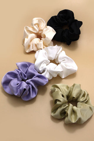 SILKY SATIN SCRUNCHIES  | 40S711