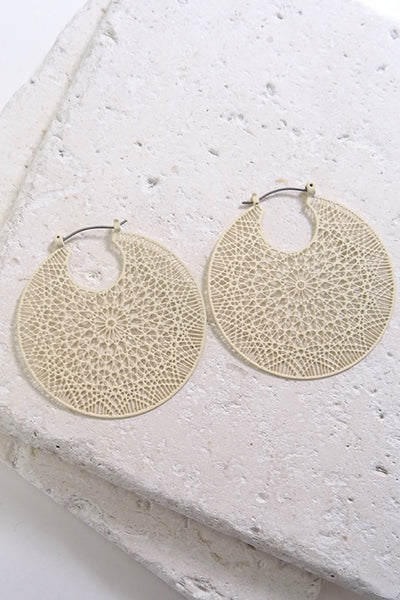 Filigree hoop featuring a soft rubbery texture | 260394455