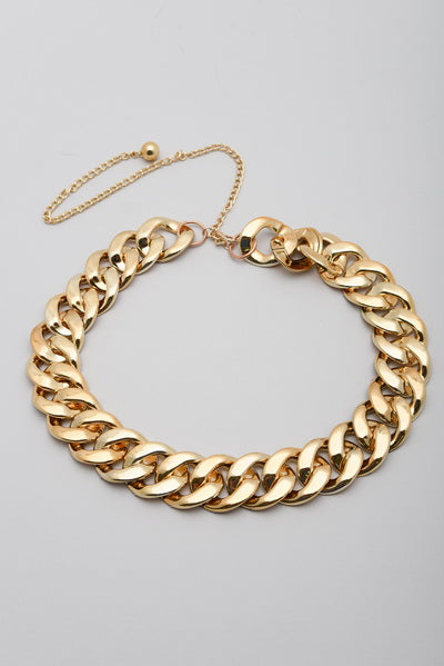 THICK GOLD CHAIN BELT | 40BT606