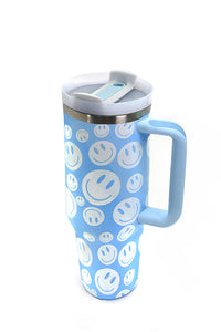 40oz STAINLESS STEEL TUMBLER SMILEY