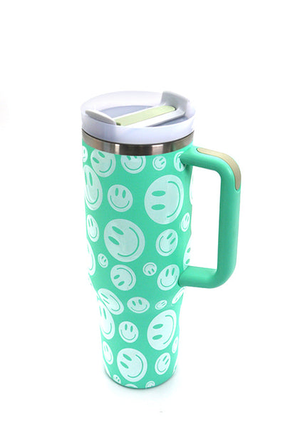 40oz STAINLESS STEEL TUMBLER SMILEY