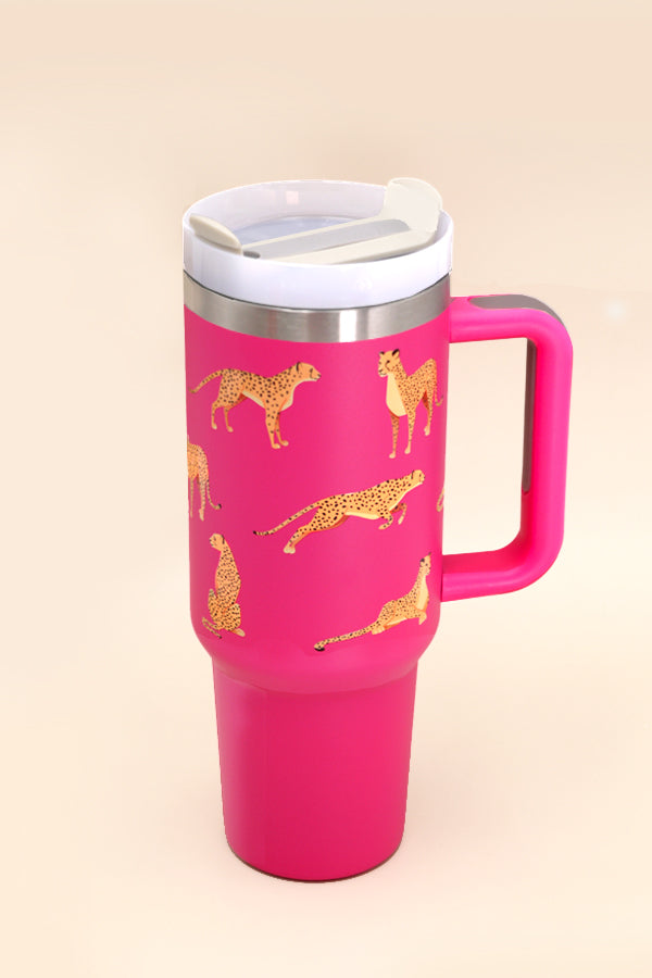 40oz STAINLESS STEEL TUMBLER CHEETAH